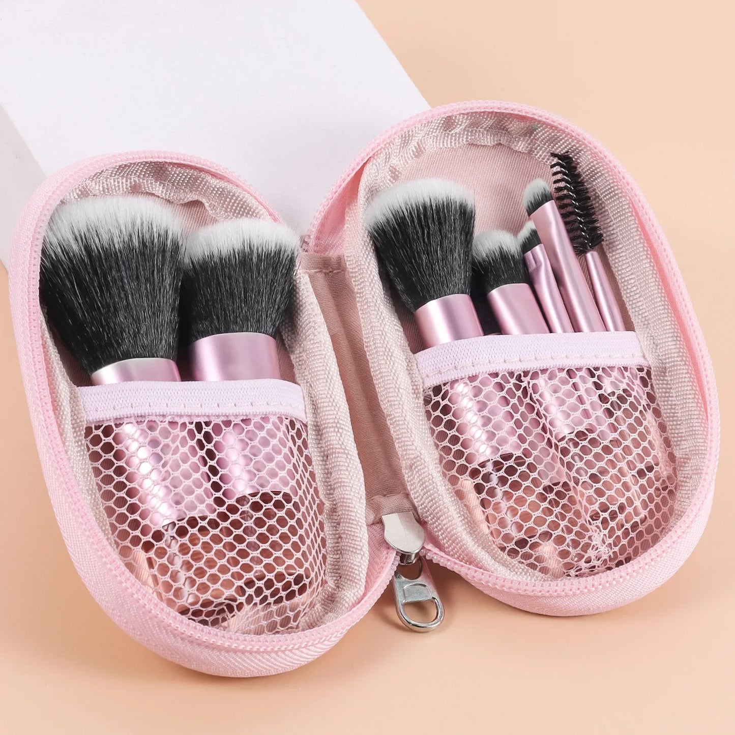 10pcs Women Girls Mini Makeup Brush Set Powder Eyeshadow Foundation Blush Blender Concealer Beauty Makeup Tools Brush Professional  Outdoor Travel Supplies Female Ladies Luxury Cosmetics Accessories Products