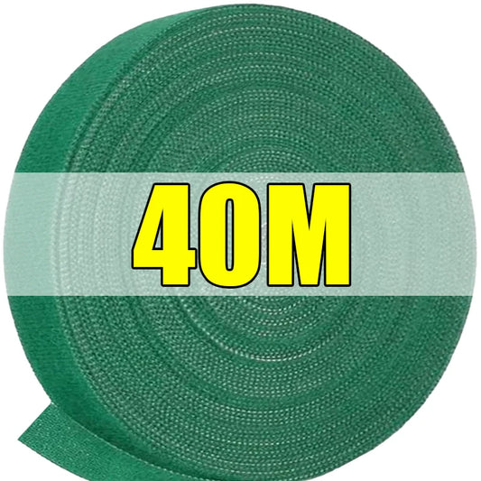 20-40M Reusable Cable Ties Self Adhesive Plant Bandage Fastener Tape Double Side Hook and Loop Organizer Strap Garden Accessories