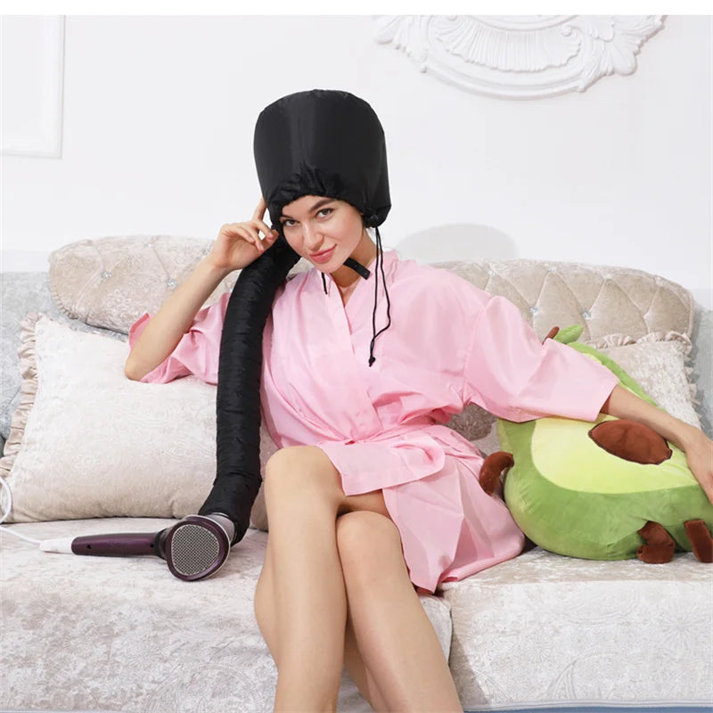 4 Colors Hair Drying Cap Hair Dryer Caps Hair Perm and Dye Styling Warm Air Adjustable Drying Hood Home Hairdressing Salon Tool