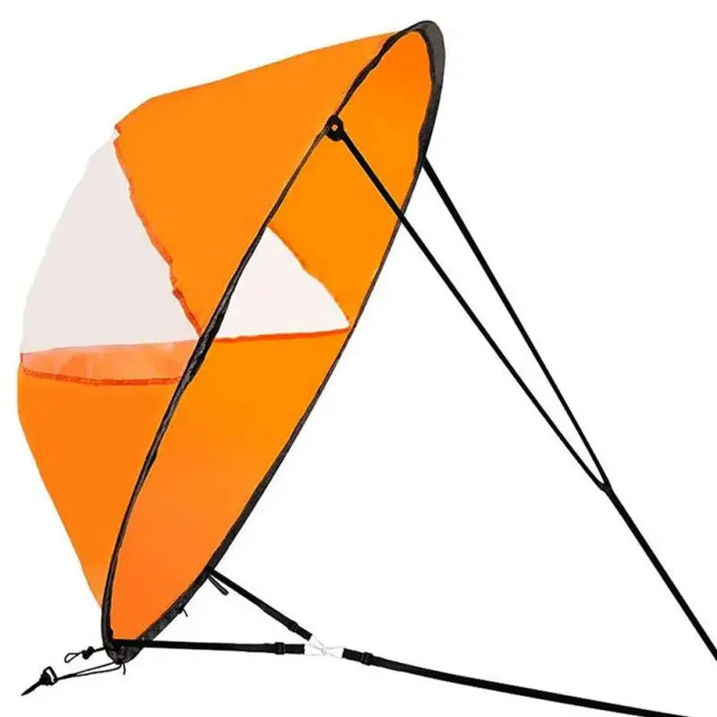 5 Colors Kayak Downwind Paddle Inflatable Canoe Boat Drift Sails with Clear Window Boat Folding Thruster Fittings Summer Water Sports Accessories