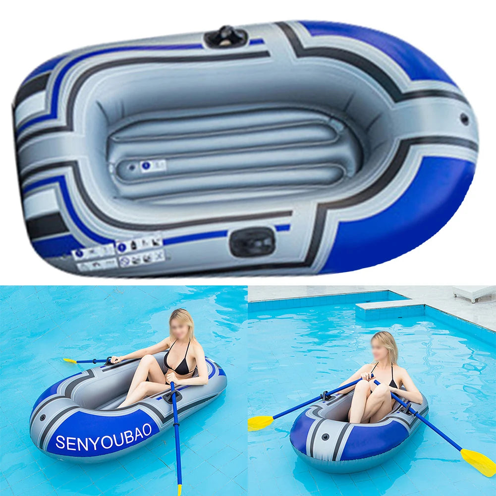 NEW 2 Persons Boat Spot Inflatable Boats Water Inflatable Boats Kayaks Inflatable Toys Double-Layer Convenient Inflation Seams Fishing Boats Summer Beach Boats