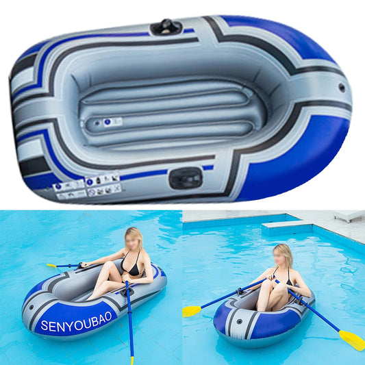 NEW 2 Persons Boat Spot Inflatable Boats Water Inflatable Boats Kayaks Inflatable Toys Double-Layer Convenient Inflation Seams Fishing Boats Summer Beach Boats