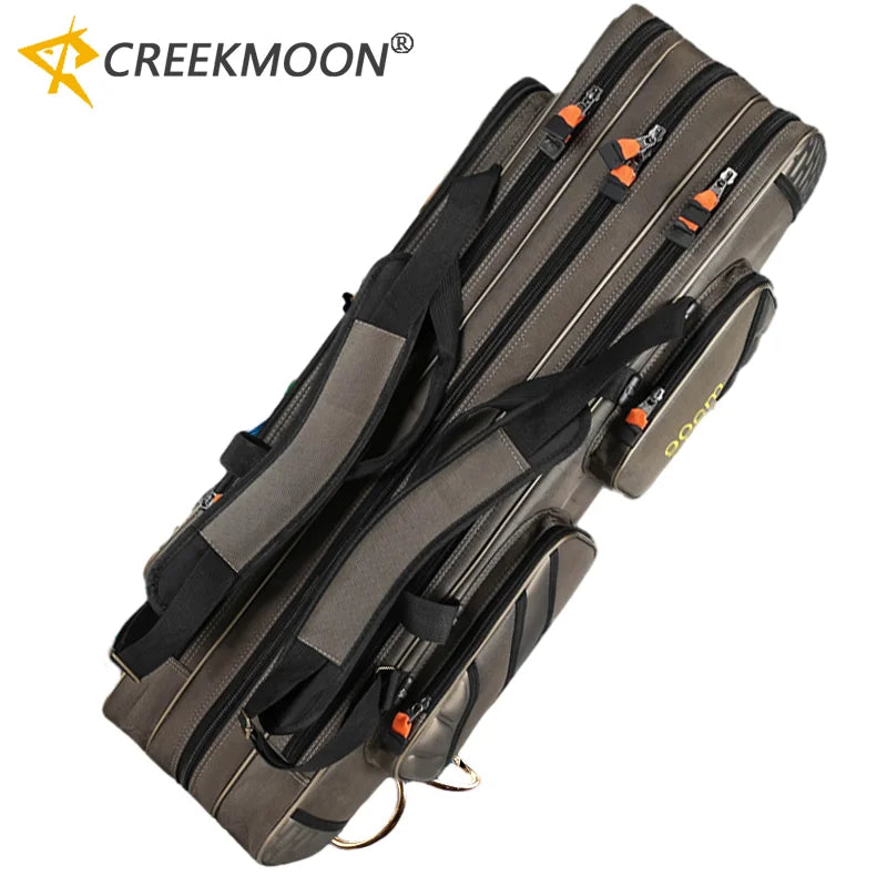 2/3/4 Layers Top Quality Multi-Functional Hard Spinning Fishing Rod Bag Carrier 2/3/4 Layers 80CM-130CM Fishing Tackle Lures Carrying Bags 1680D Oxford Reel Gear Storage Case Organizer Fishing Tools Supplies