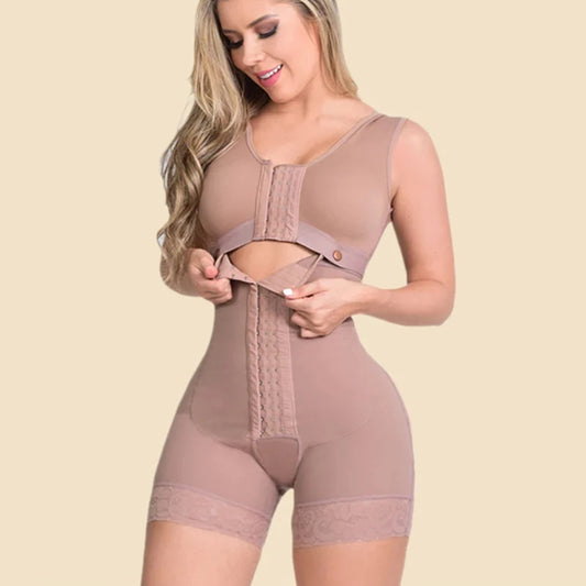 NEW Arrivals S-3XL Black/Beige Color Modeling Girdle for Women High Compression Shapewear With Hook And Eye Slimming Bodysuit Fajas Colombian Flat Belly Ladies Underwear Supplies