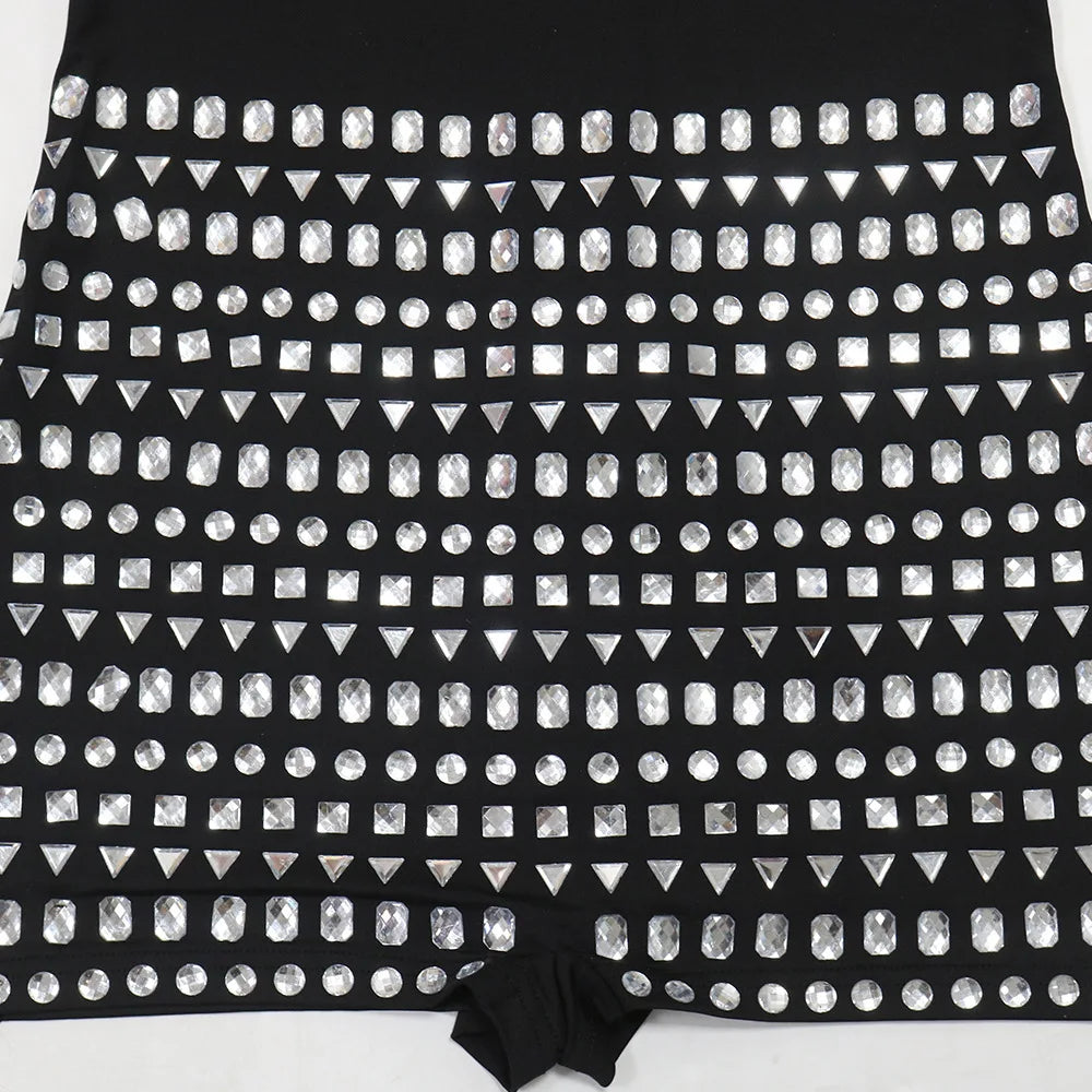 NEW Arrivals  Women Ladies Diamonds Hot Rhinestones Long Sleeve Short Jumpsuits Summer Sexy Beach Party Club One Piece Suit Rompers Playsuits Female Girls Luxury Fashion Clothing Products