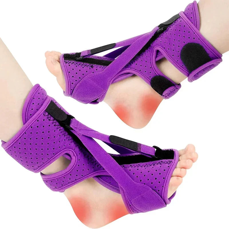 5 Colors Adjustable Night Splint For Plantar Fasciitis Pain Relief Soft Foot Drop Brace Sleeping Achilles Tendon Stretcher Boot Nighttime Orthopedic Brace Health Care Accessories