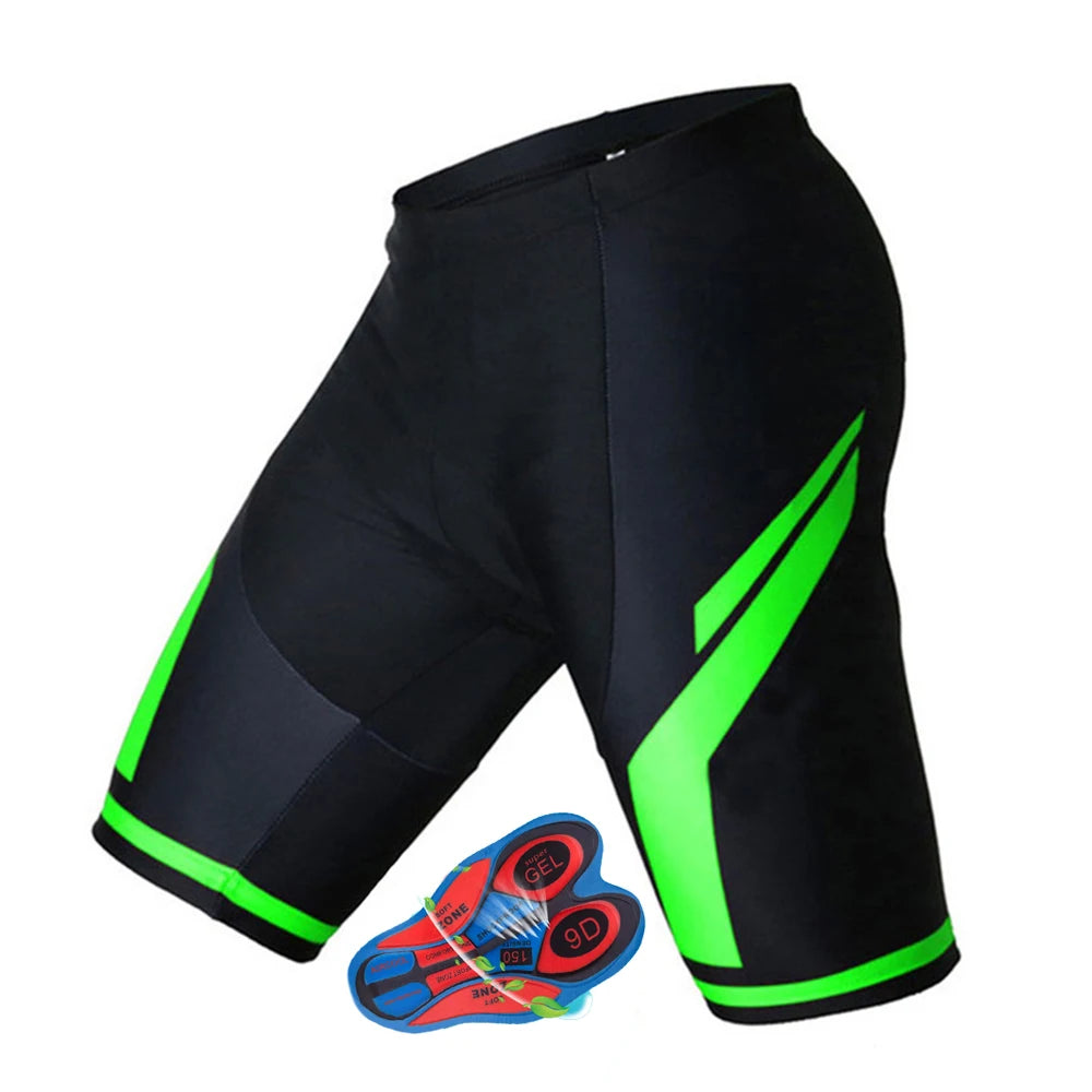 New Men Cycling Shorts Summer Lycra Cycling 9D Padded Shorts Bicycle Short Tights Pants Mountain Bike Breathable Shorts