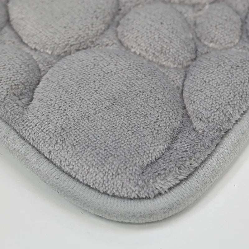 NEW Arrivals 3PCS Set 12 Colors Quick Drying Slip Water Absorption Anti Bathroom Mat Thickened Bathroom Toilet Carpet Machine Washable Fabric Bathroom Accessories