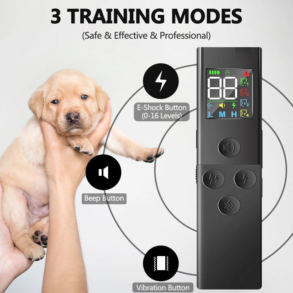 NEW!!!! Smart Training Collar for Dogs Large Medium Small with Rechargeable Remote, Beep (1-99) Vibration (1-99)