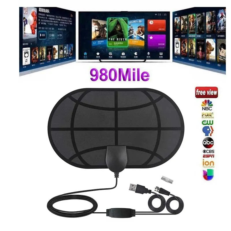 Hdtv Antenna Multidirectional Capability Mini Hd Digital TV Antenna Dvbt2