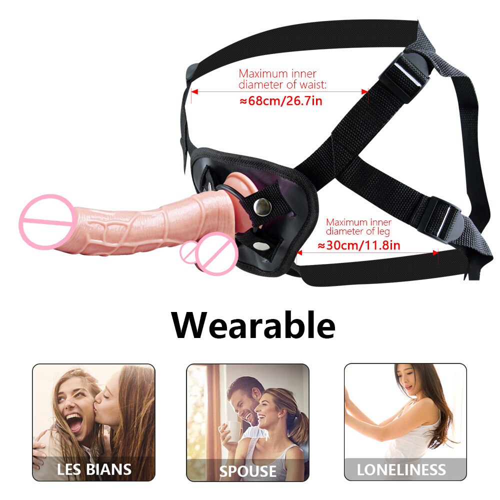 Harness Women Panties Realistic Penis Cock Strap-On Strapon Dildo With Suction Cup Dildo Belt Harness Sex Toys for Lesbian