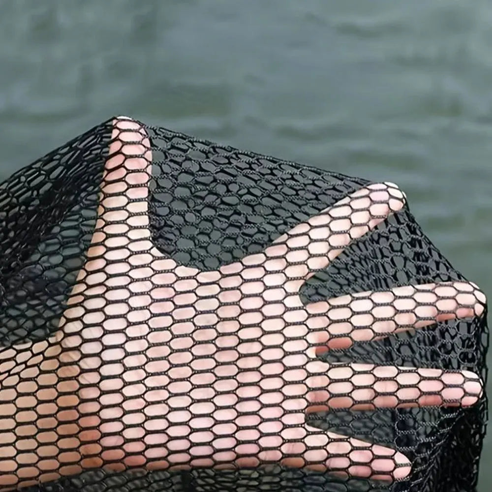 Fishing Mesh Bag Folding Fishing Gear Thickening Small Grid Nets Live Fish Nets Bag Bundle Mouth Net Bag Fishing Supplies