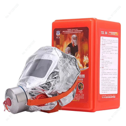 NEW Arrivals High Quality Fire Emergency Escape Safety Mask 30 Minutes Protective Anti-Smoking Fire Respirator Dust Carbon Respirator Mask Home Work