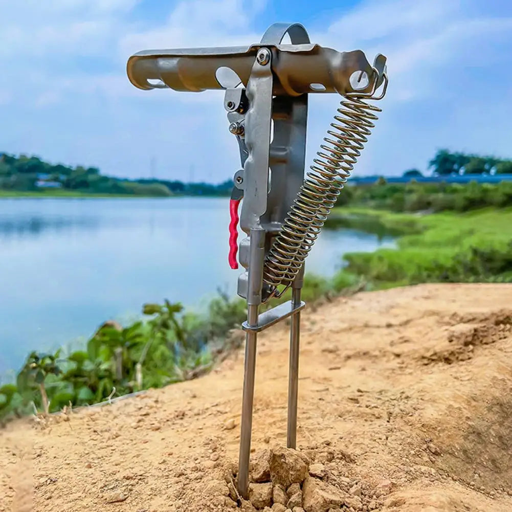 Automatic Fishing Rod Holder Universal Adjustable Sensitivity Spring Loaded Fishing Pole Stand Support Bracket River Lake Fishing Accessories