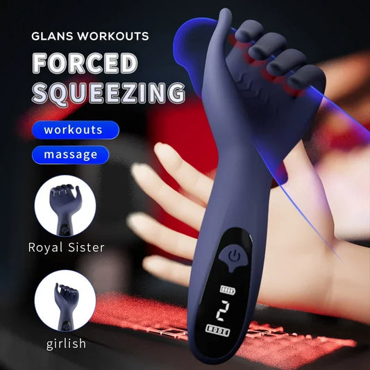 NEW Penis Trainer Glans Vibrator Stimulator Male Sex Toy Glans Penis Long Lasting Exercise Vibrator Stroker Glans Trainer Stimulator Sex Toys Accessories Adults 18+ Supplies