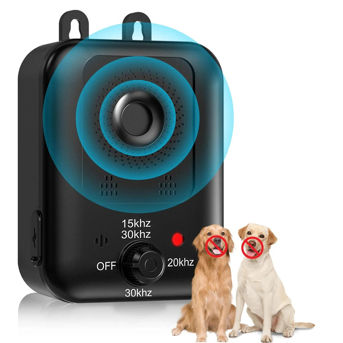 Dog Repellent, Automatic Anti Barking Device, Rechargeable Ultrasonic Deterrent Device, Suitable for Outdoor and Indoor Use