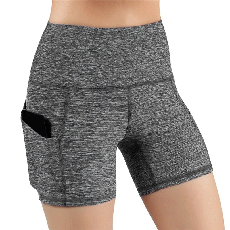 NEW Arrivals Yoga Shorts for Women Summer Fitness Shorts Biker Workout Running Sports Shorts Quick Drying Sportwear with Pocket Breathable Girls Sports Supplies