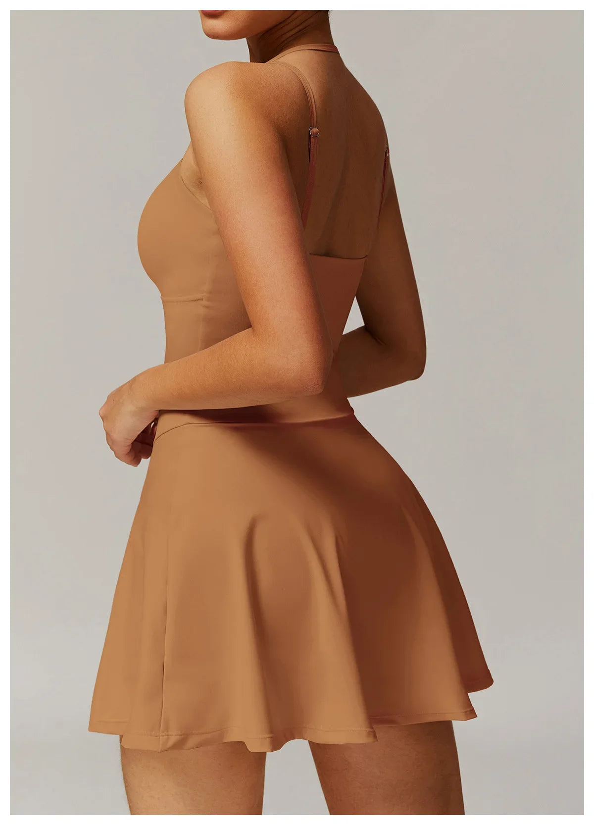 New S-50Kg- XL-80Kg 5 Colors Women Sleeveless Tennis Dresses Fitness Gym Clothes Yoga Jumpsuit Tracksuit Set running Sports Skorts Suspender Slip dress