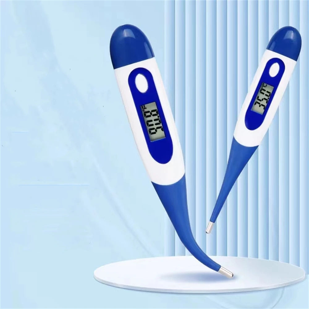 Professional LED Farm Electronic Thermometer Soft Head Waterproof Veterinary Equipment Safe Pet Fast Readings Medical Tools