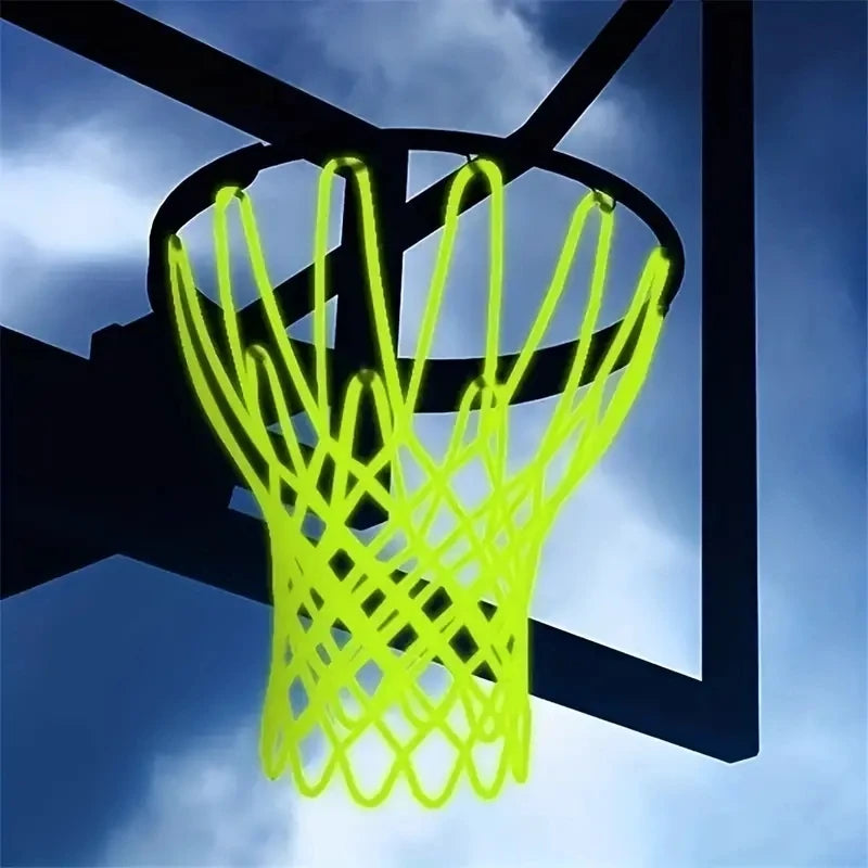 NEW Arrivals 50CM Green Yellow Color Standard Luminous Basketball Net, Green Fluorescent Basketball Net, Self Luminous Adult Children's Basketball Frame Net  Sports Accessories