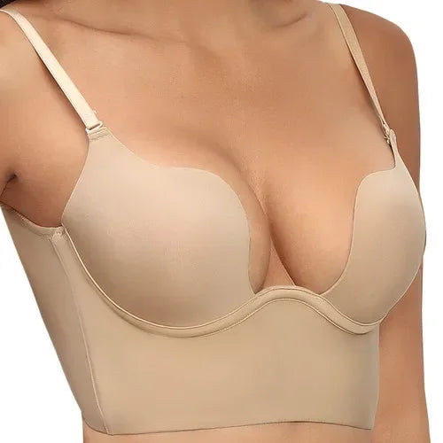 NEW Arrivals S-XL White/Beige/Black Color Customizable Backless Women Bras Low Cut Underwear Women Sexy Bras