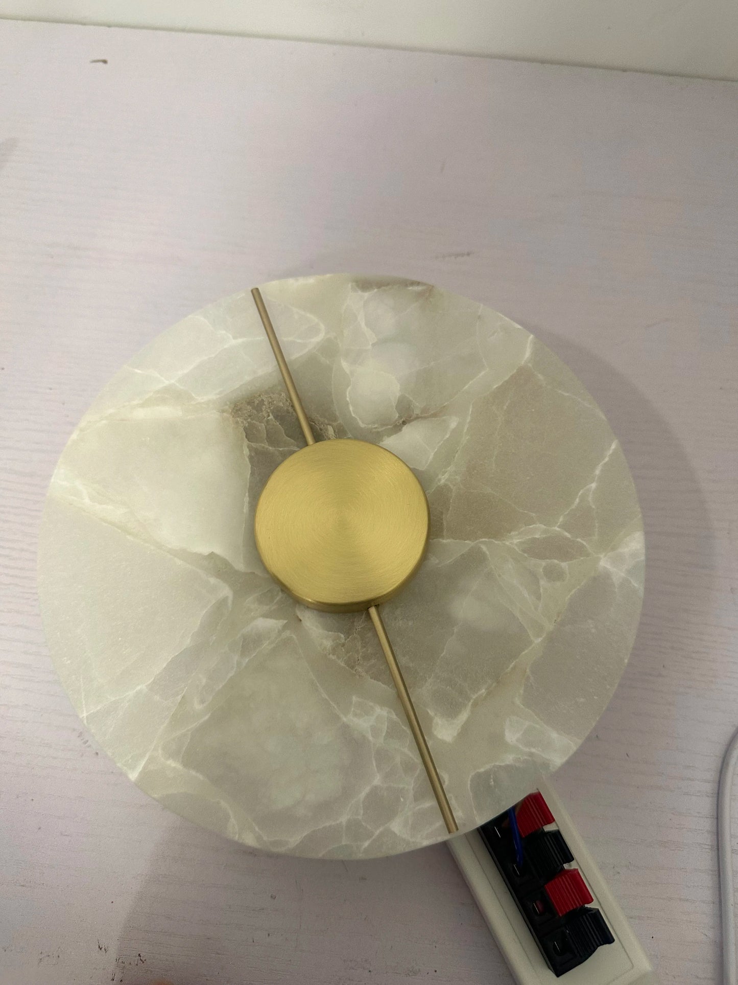 Modern Luxury Creative Marble Wall Light - Alabaster Marble Wall Sconce for Bedroom Bedside Living Room Aisle Indoor Decor