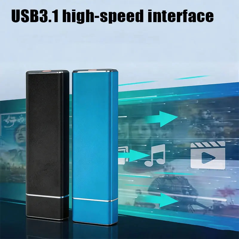 30/64TB High Speed Fast Transmission Travel Wireless Solid State Drive Original External Hard Drive Portable SSD Efficient Large Capacity External Hard Drive Suit PC Laptop Desktop Computer Accessories