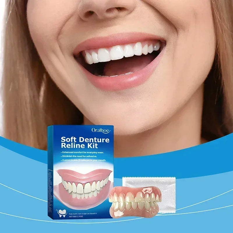 1-3-5-10-22 PCS Set Silicone Denture Kit, Soup Pack, igh and Low Level Kit, Easy to Use, Dental Care Tools Set