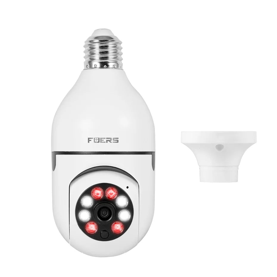 Fuers 5G Wifi IP E27 Bulb Surveillance Camera Night Vision Wireless Home Camera 2MP CCTV Video Security Protection Baby Mini Cam