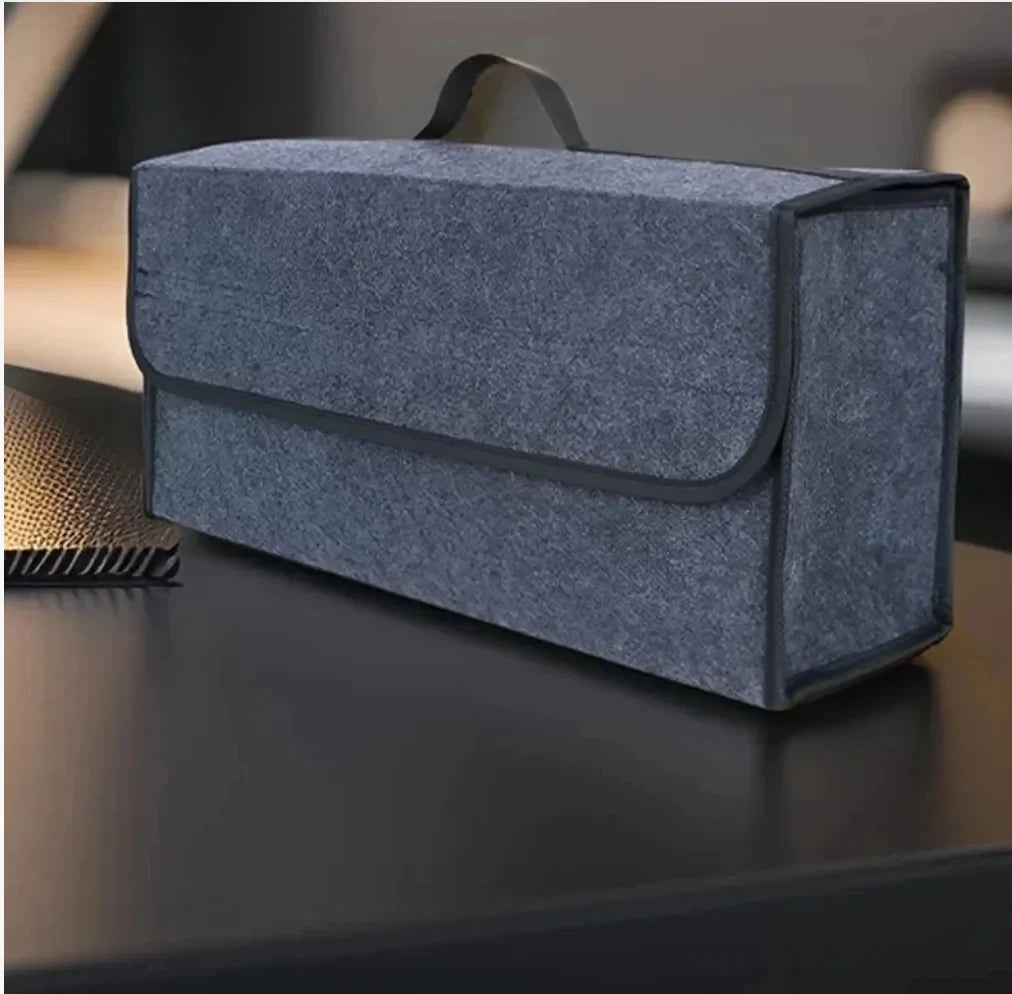 NEW Arrivals Car Trunk soft Organizer Felt Storage Box Accessories Large Anti Slip Compartment Boot Storage Organizer Tool Car Storage Bag Cars Accessories