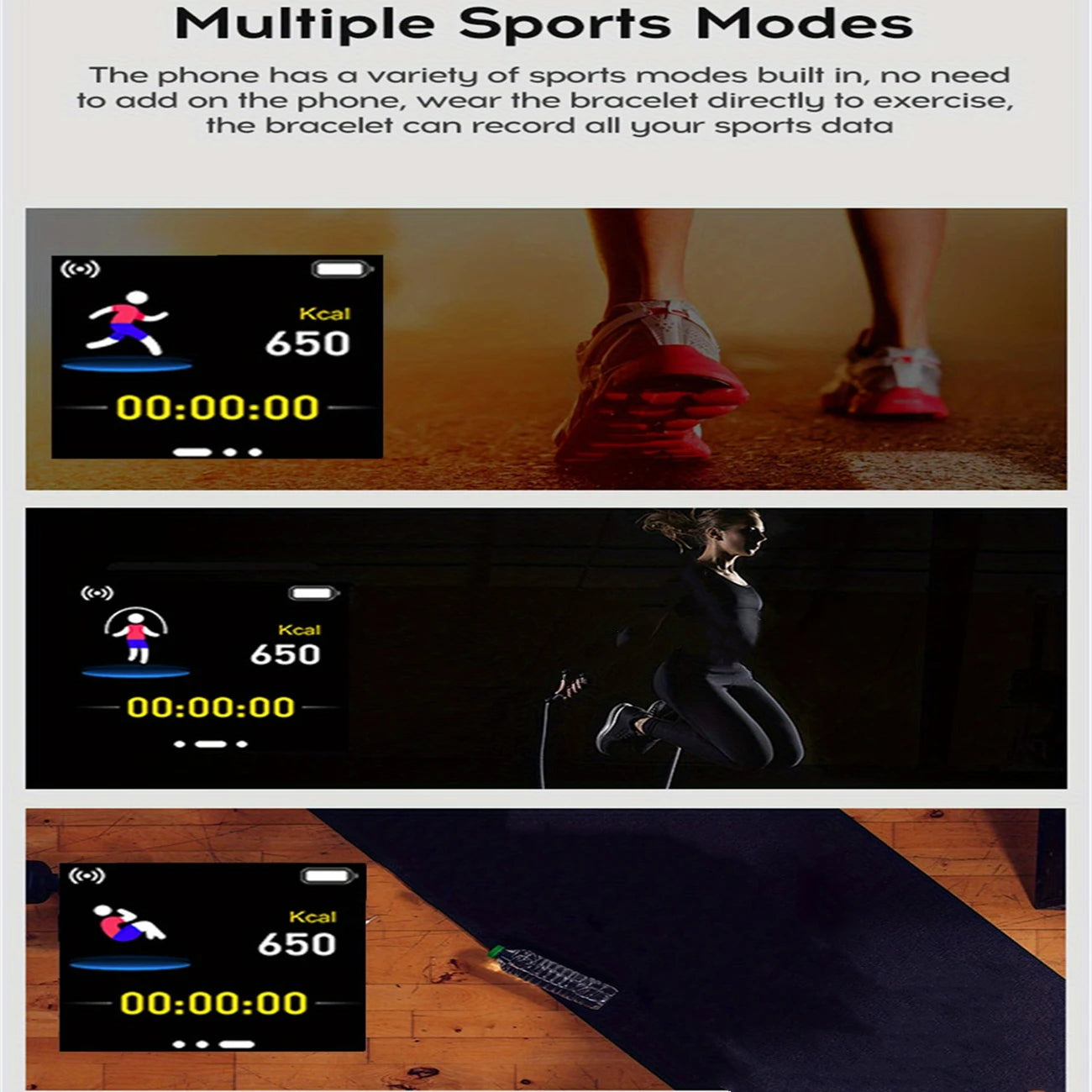 NEW Arrivals Sport Smart Watches Color Screen Life Waterproof Bluetooth Fitness Bracelet With Health Blood Pressure Heart Rate Sleep Monitor