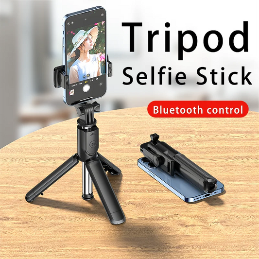 Bluetooth Wireless with Remote Control Selfie Stick Mini Tripod Extendable Monopod Remote Shutter For iPhone Samsung Xiaomi Phone Holder Accessories Electronic Supplies