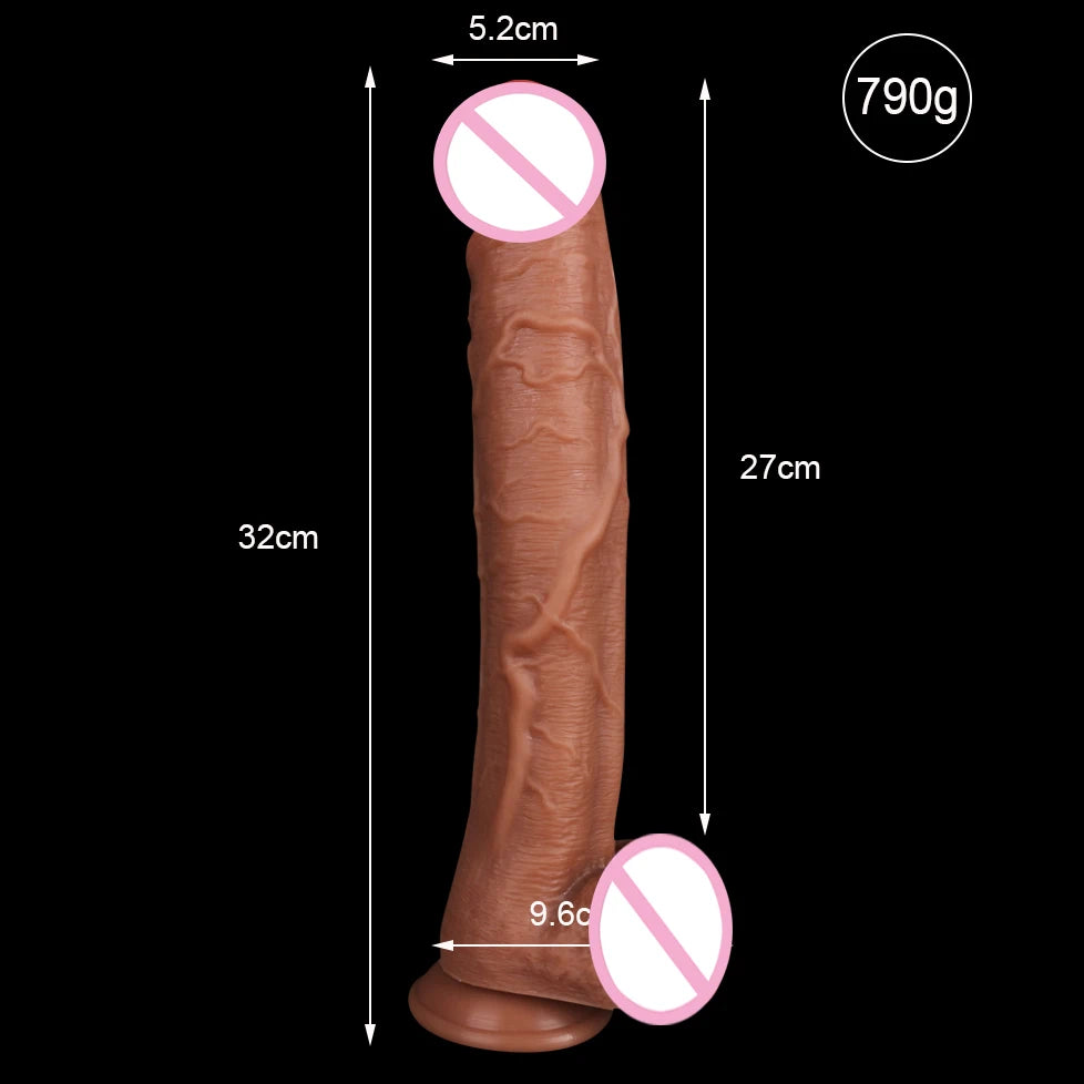 Long Dildo Realistic Phallus Silicone Penis Suction Cup Skin Feeling for Women Female Masturbator Anal Plug Sex Toys Sex Product