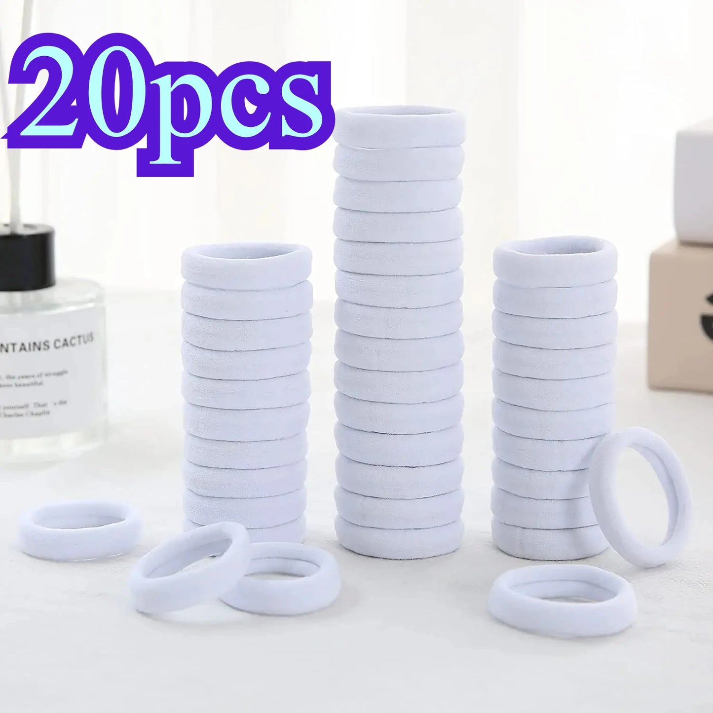 NEW Arrivals 200 PCS Set White/Coffee/Black Color Hair Bands for Women Girls Hairband High Elastic Rubber Band Hair Ties Ponytail Holder Scrunchies Accessories Women Hair Care Products