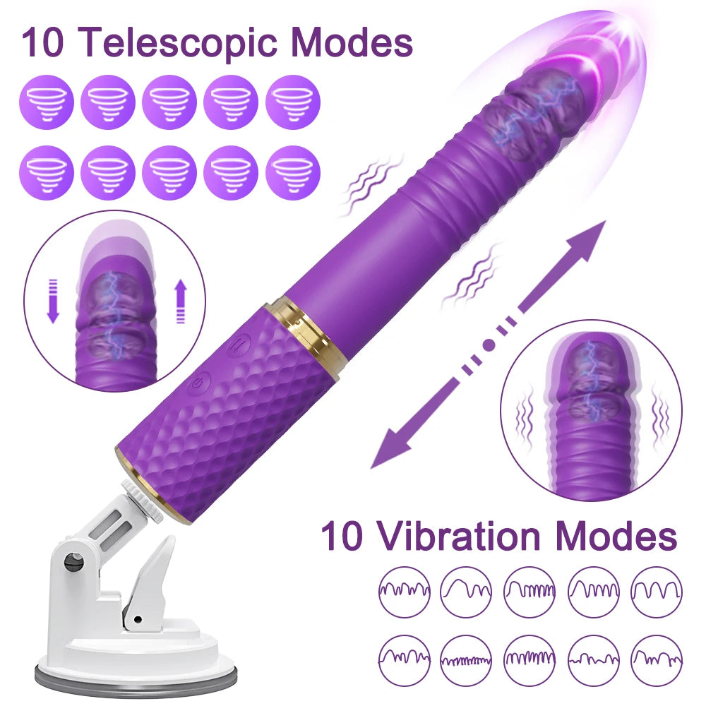 Sex Automatic Telescopic Thrusting Dildo Vibrator Massager G Spot Retractable Female Masturbation Sex Toys Adult for Women