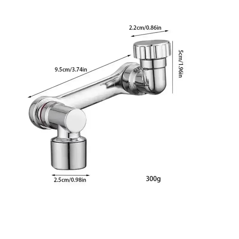 2 PCS Set Swivel Faucet Extender, ABS Robotic Arm, Single Mode,1080° Rotating Universal Faucet Extension, Swivel Faucet For Bathroom Kitchen Sink Washing Accessories