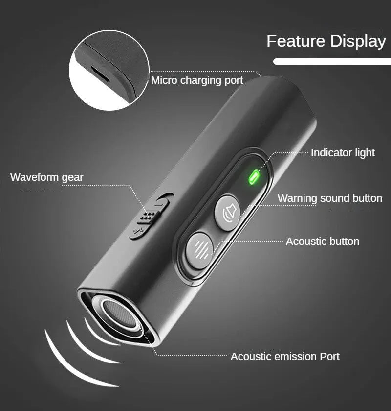 Ultrasonic Pet Dog Repellent Anti Barking Stop Bark Training Device Dog Training Repellents With USB Rechargeable Portable Remote
