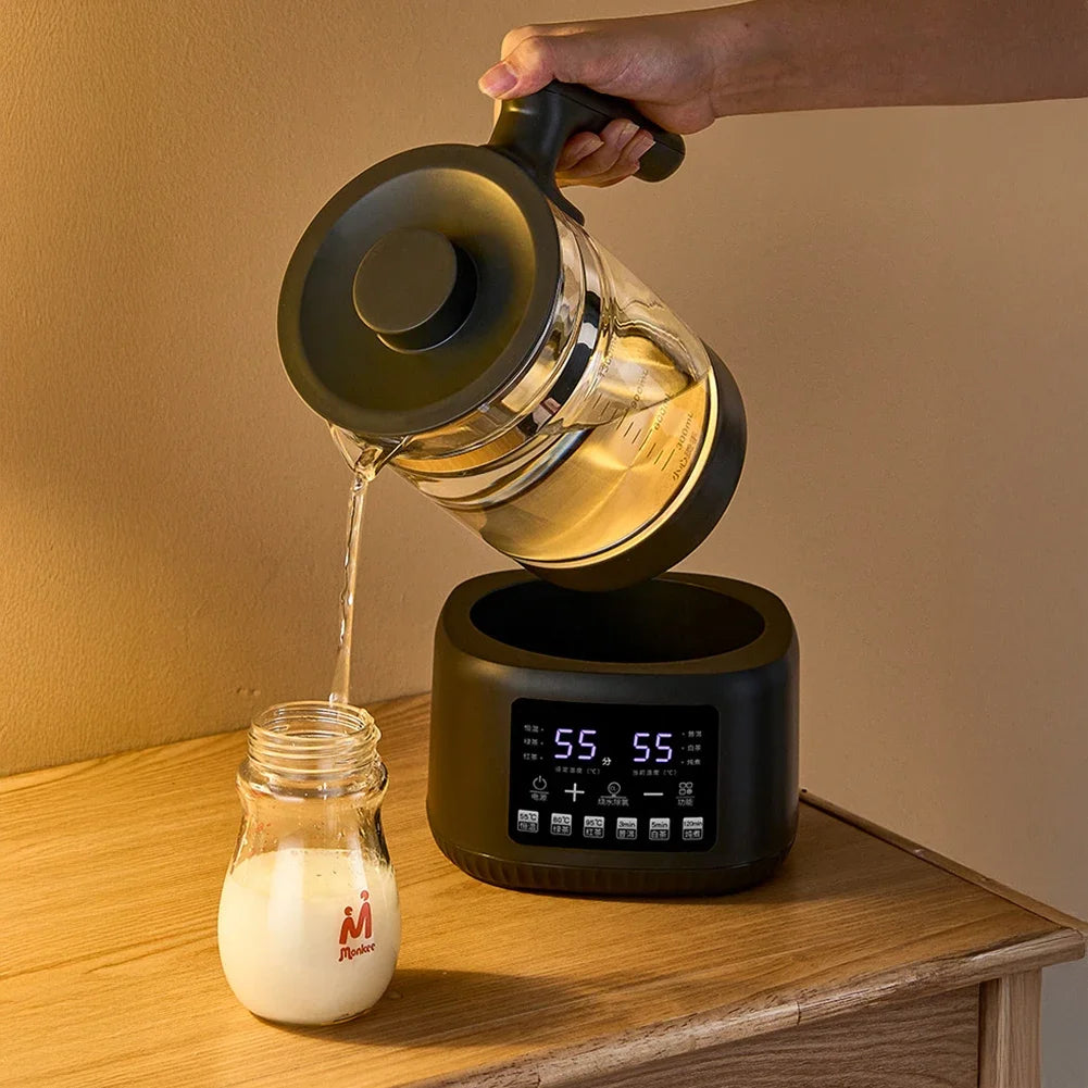 NEW Arrivals Multifunctional Electric Thermostatic Kettle Digital Screen  1.3L Tea Automatic Maker Baby Constant Temperature Milk Regulator Steam Spray Home Office Travel Camping Picnic Household Drinkware Appliances Supplies