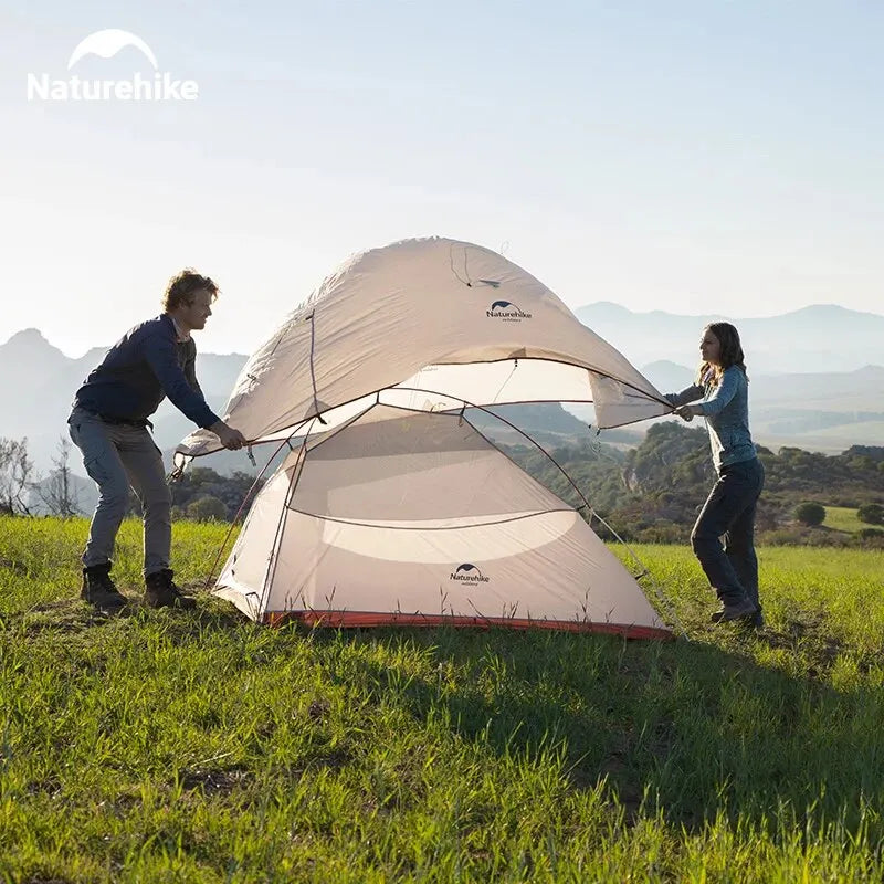 2 Person Camping Tent Ultralight Waterproof Nylon Trekking Tents Hiking Backpacking Shelter Tent Outdoor Travel Tent