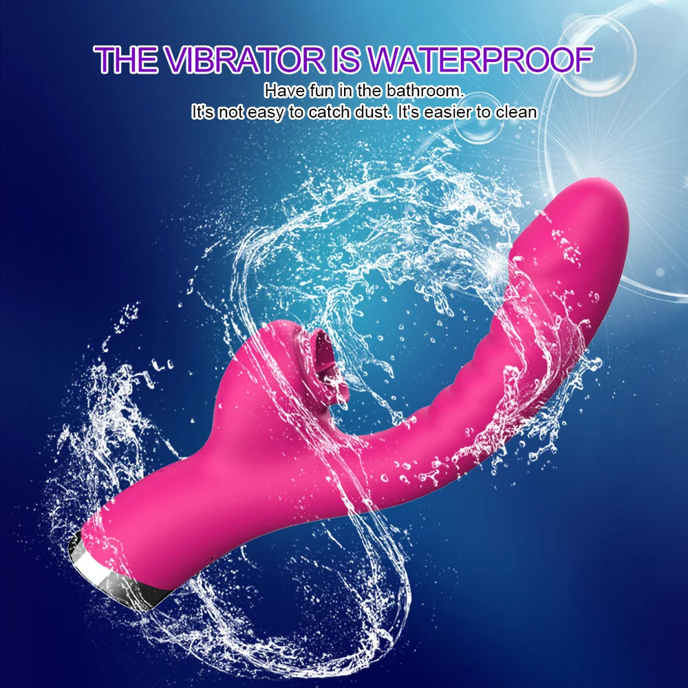 Tongue Licking Clitoris Vibrator For Women Dildo Female G Spot Clitoral Stimulator Vibro Masturbator Sex Toys Goods For Adult 18