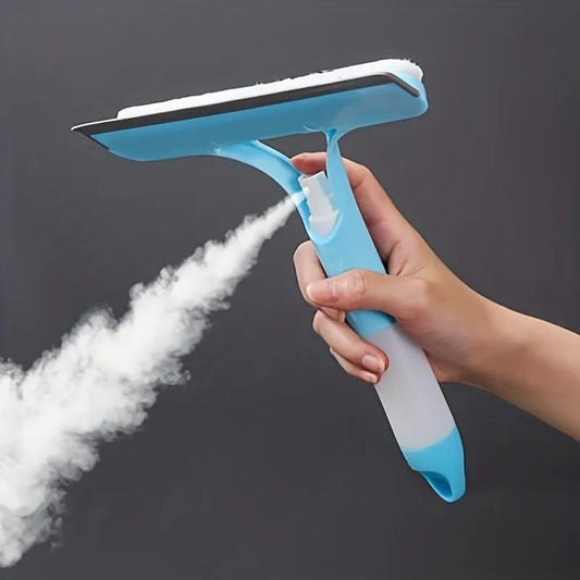 3 Colors Multi-Function Glass Wiper Home Office Window Doors Cleaning Brush Sprayer Cleaning Soap Car Automotive Rubber Brush