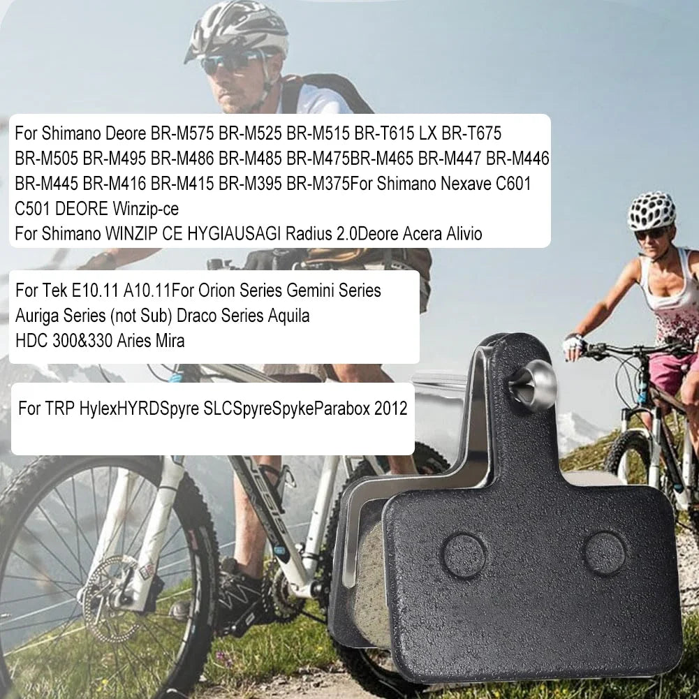 8 Pairs Set Bike Resin Disc Brake Pads - Wear-Resistant Hydraulic Brake Pads Compatible with SHIMANO B01S/B03S/B05S MTB Parts Bicycle Accessories Sport Tools