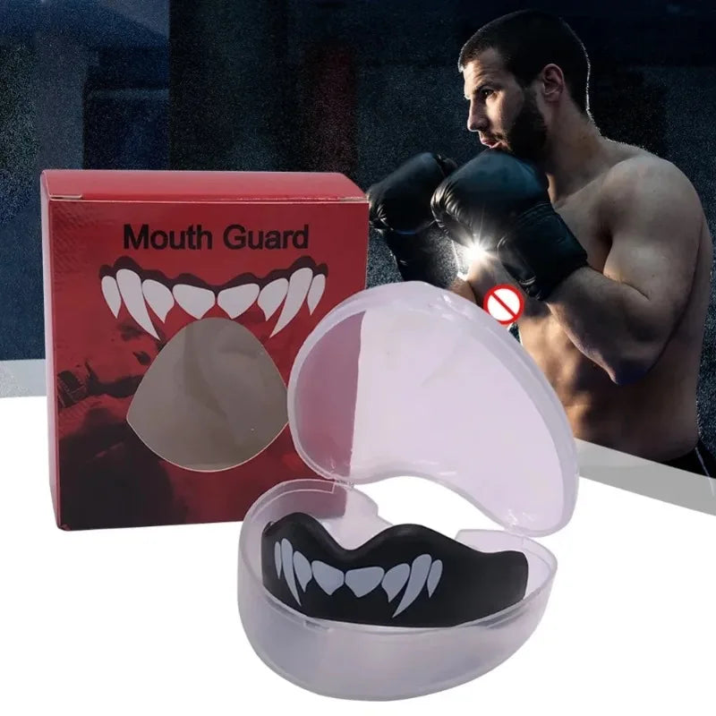 Blue/Red Color New Boxing Basketball Sports Mouth Guard Teeth Protection Professional Sports Braces Karate Taekwondo Fighting Training Muay Thai Protective Gear Boxing Braces