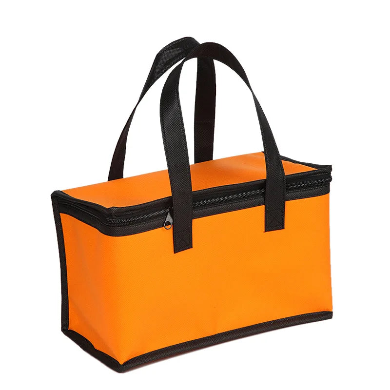 NEW 4 Colors Portable Lunch Cooler  Beer Delivery Bag Folding Insulation Picnic Ice Pack Food Tote Thermal Bag Drink Carrier Insulated Bags Outdoor Travel BBQ Picnic Accessories Camping Supplies