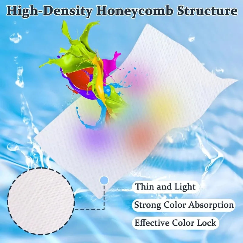 Color Absorption Sheet Washing Machine Laundry Paper Dyeing Proof Laundry Sheet Anti-Staining Laundry Tablet Color Catcher Cloth Laundry Cleaning Tools Set