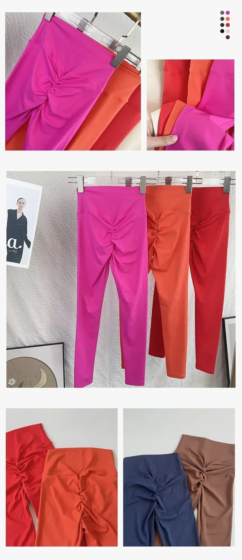 14 Colors Yoga Tight Leggings Women Fitness Gym Butt Lift Leggings Running Cycling Pants Breathable Sports Leggings High Waist Summer Workout Gym Clothing👖👖