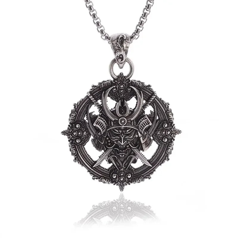 26 Types Gothic Hell\'s Grim Reaper Scythe Pendant Mystical Demon Skull Necklace Men\'s Motorcycle Punk Rock Halloween Jewelry