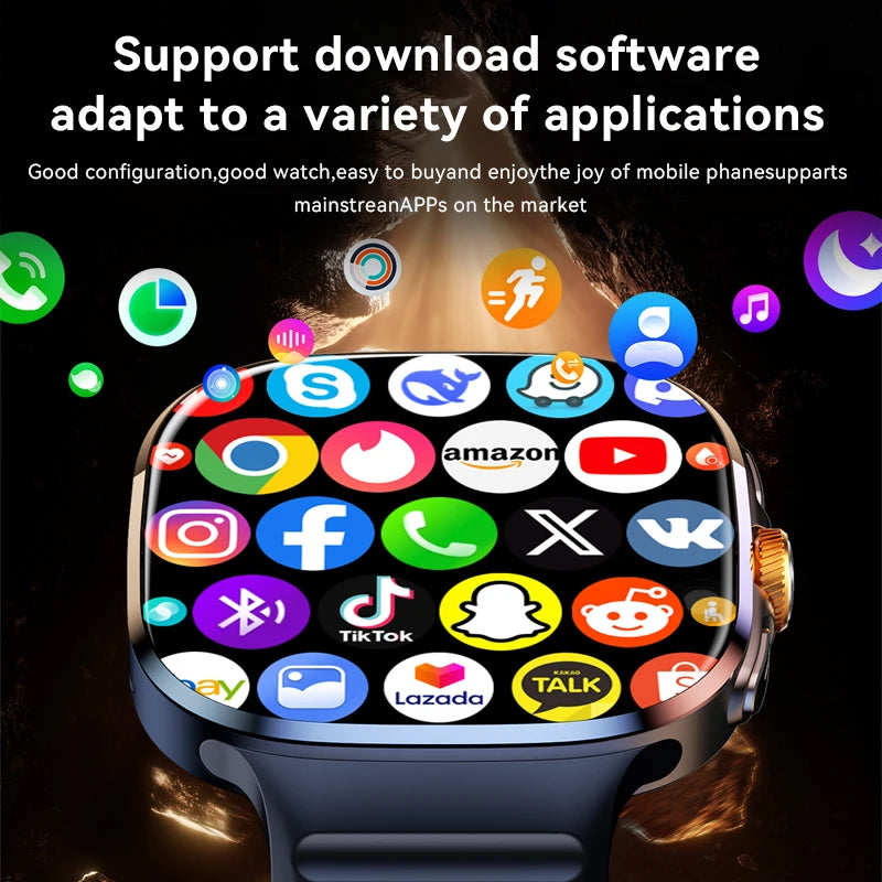 NEW Arrivals  M99 5G Smartwatch 2.4-inch AMOLED Android OS Rotary Camera SIM Card Slot Wi-Fi 24/7 Health Monitoring for Men and Women