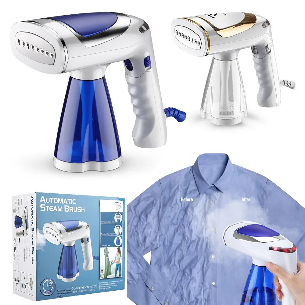 NEW UK/US/EU/AUS Plug Handheld Garment Steamer for Clothes 1600W Powerful Electric Steam Iron Foldable Portable Traveling Clothes Steamer Home Travel Hotels Clothing