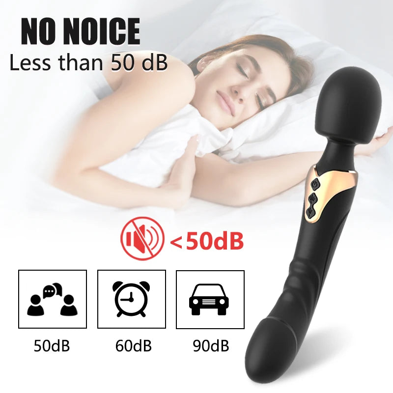 Powerful AV Vibrator Dildos Magic Wand for Women 10 Modes Clitoris Stimulator G Spot Vagina Massager Adult Sex Toys for Woman